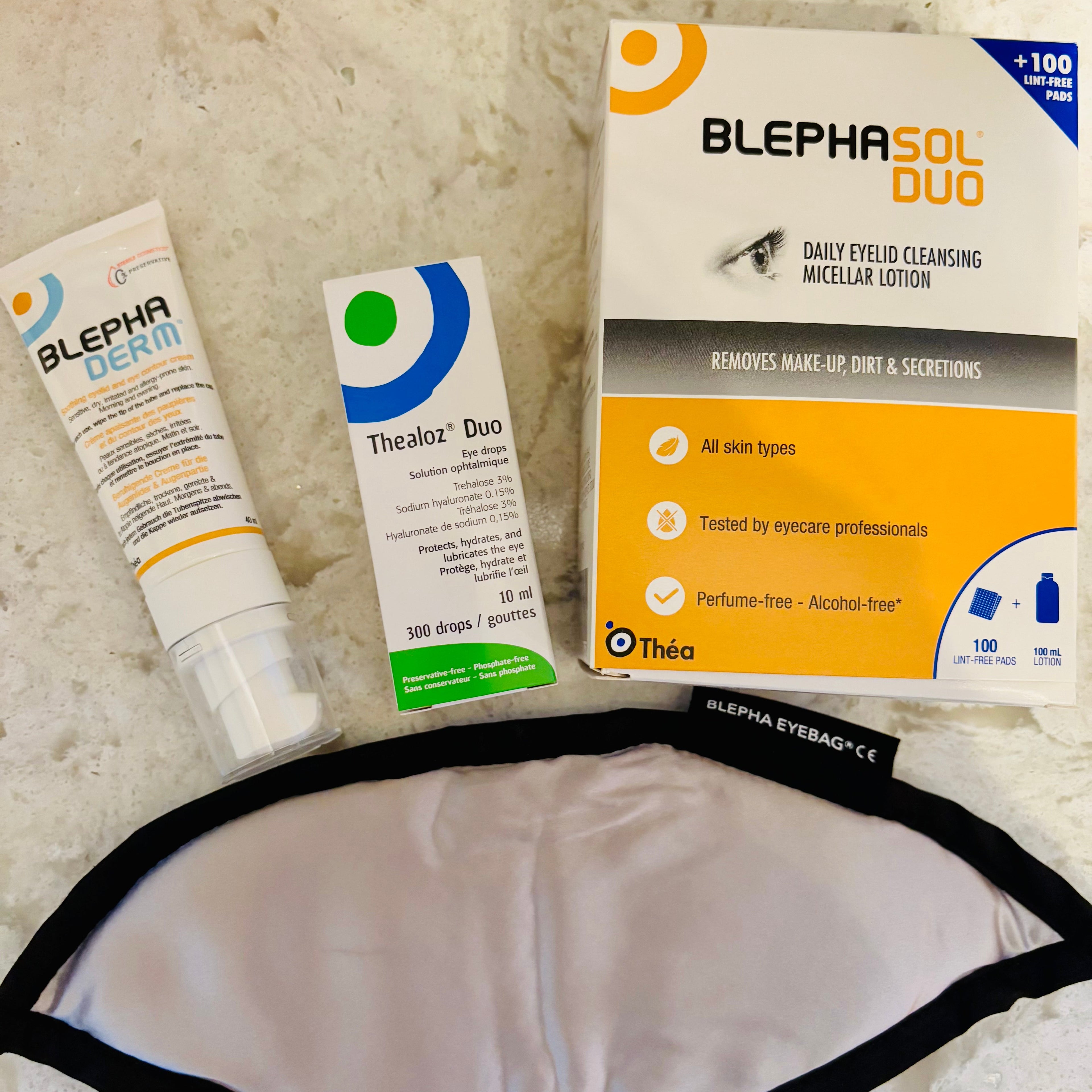 Load video: Step one hot compress for 5 to 10 minutes. Step two is to do a lid hygiene wipe and cleanse your eyelashes and at the lid line. Step 3 is preservative free eye drops every 4 hours. Step 4 is Omega 3 fatty acid supplement high in EPA.